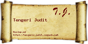 Tengeri Judit névjegykártya